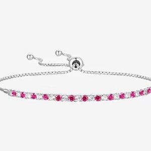 Gemstone Sterling Silver Bolo Bracelet